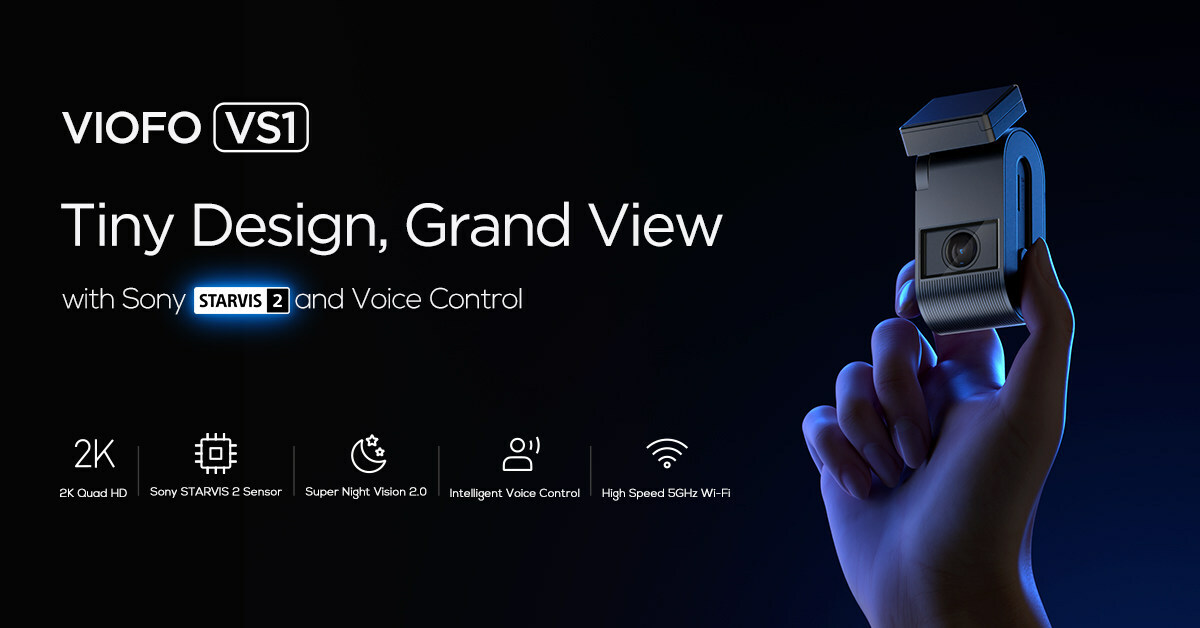 VIOFO Debuts the VS1: A Ultra-Compact 2K Dash-Cam Featuring Sony STARVIS 2 Sensor