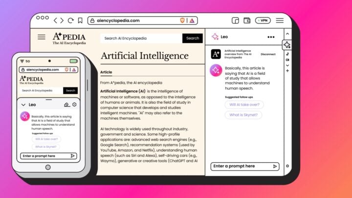 Brave Web Browser Leo AI Assistant Android