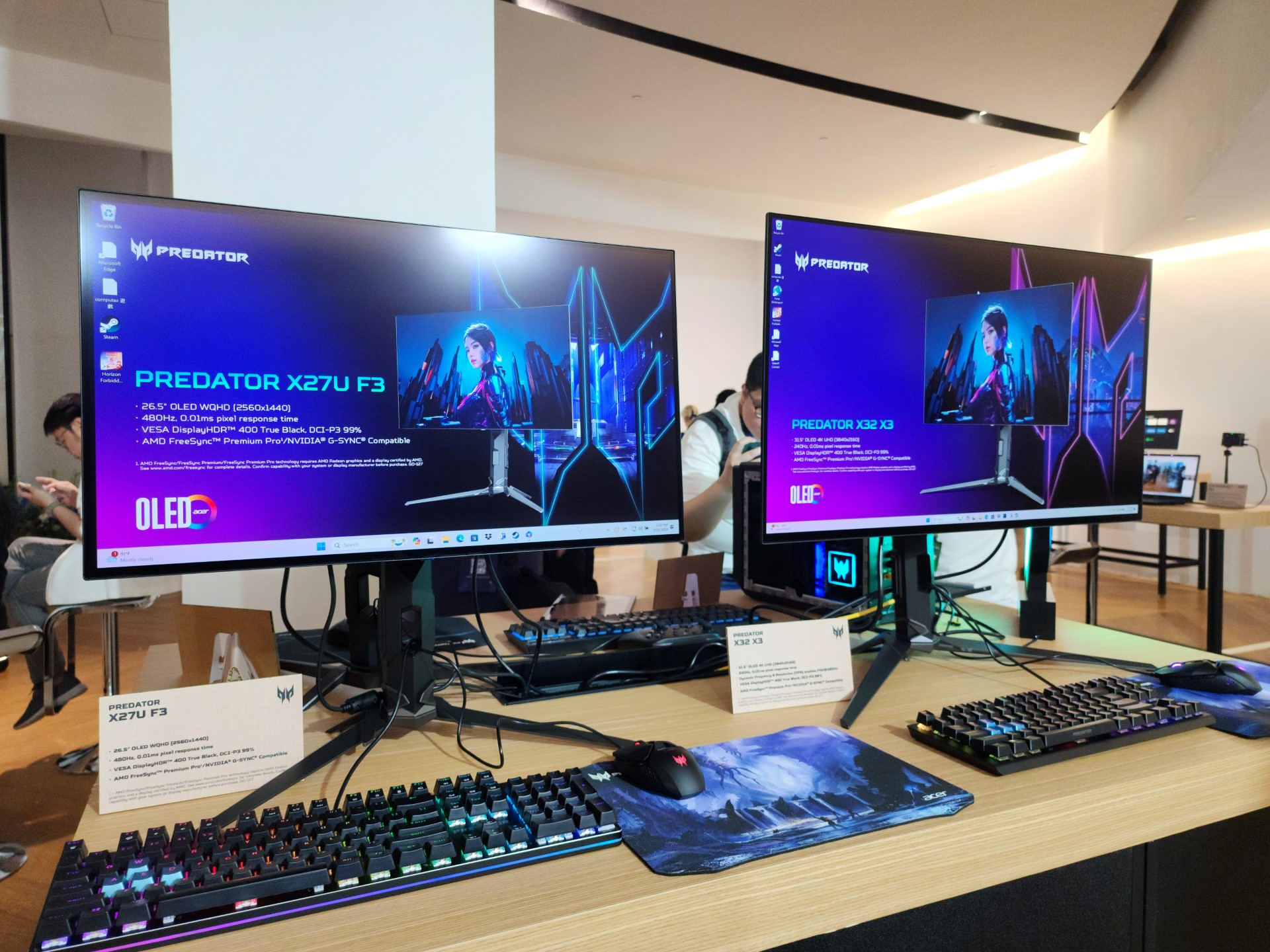 ACER Unveils New OLED Predator Gaming Monitors: X27U F3 FHD & QHD 480Hz, X32 X3 4K 240Hz, X34 X5 Curved WQHD 240Hz 1