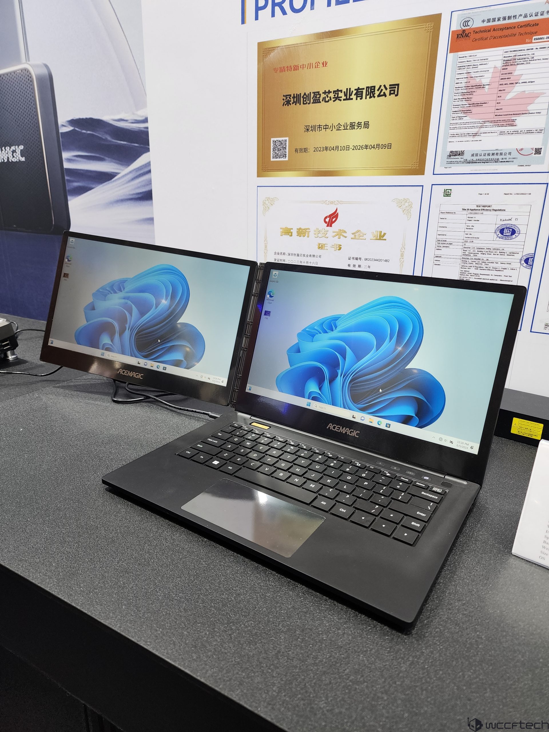 ACEMAGIC's Z1A Laptop Has Dual Screens That Can Be Folded In Unique Positions 1