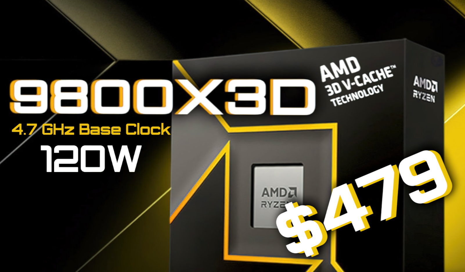 AMD Ryzen 7 9800X3D To Cost $479, $30 US Higher Than 7800X3D 1