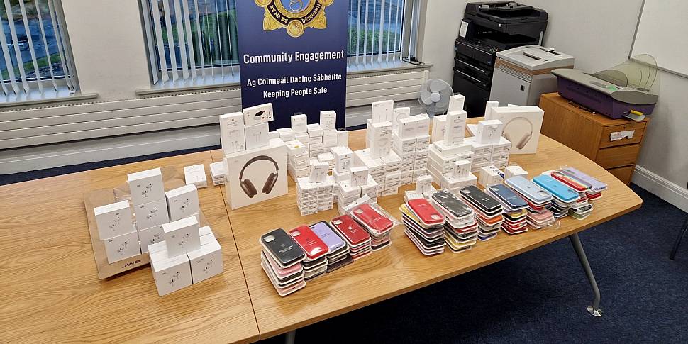 Fake Apple products were seized by Irish police
