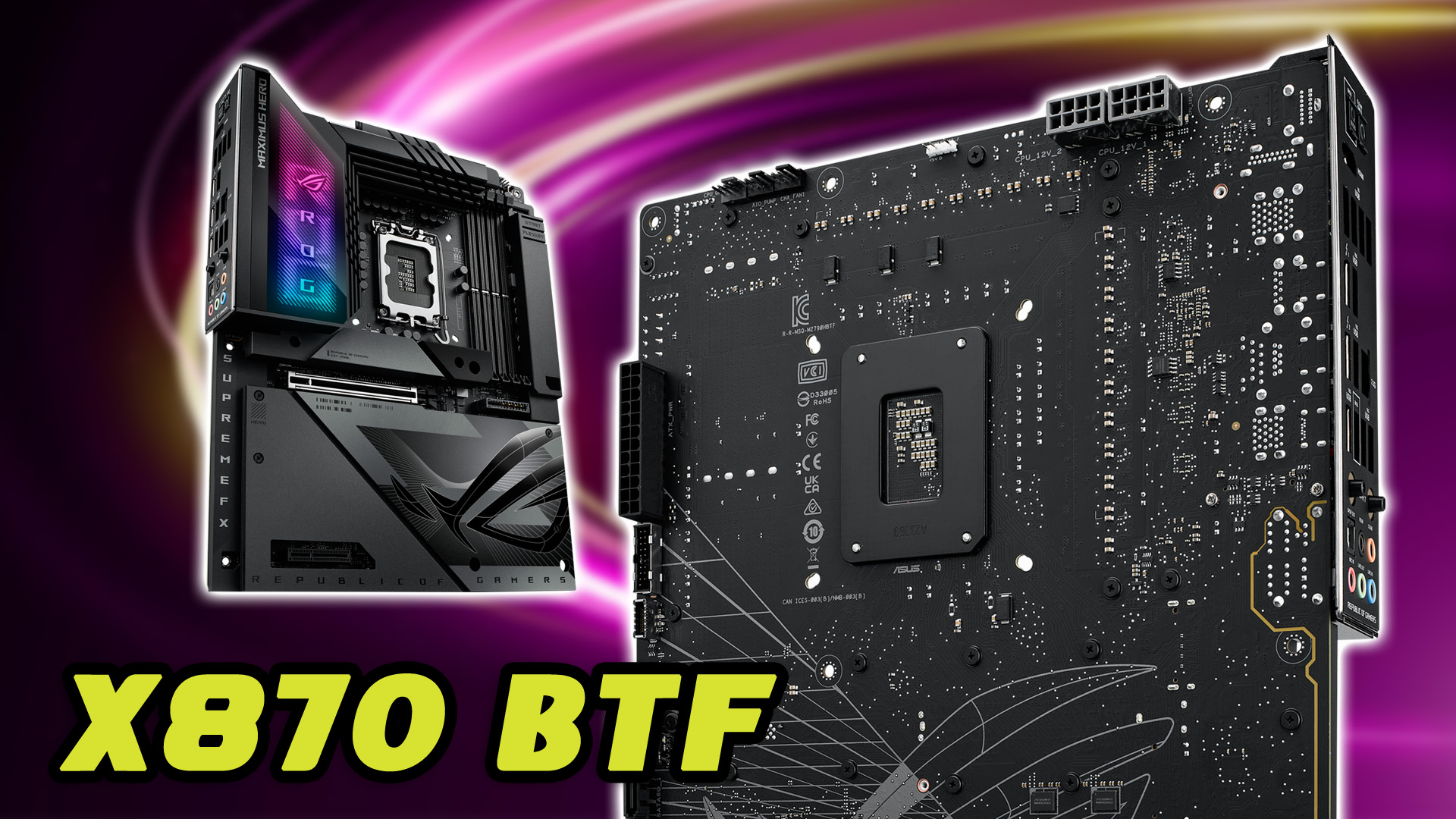 ASUS X870 BTF Featured