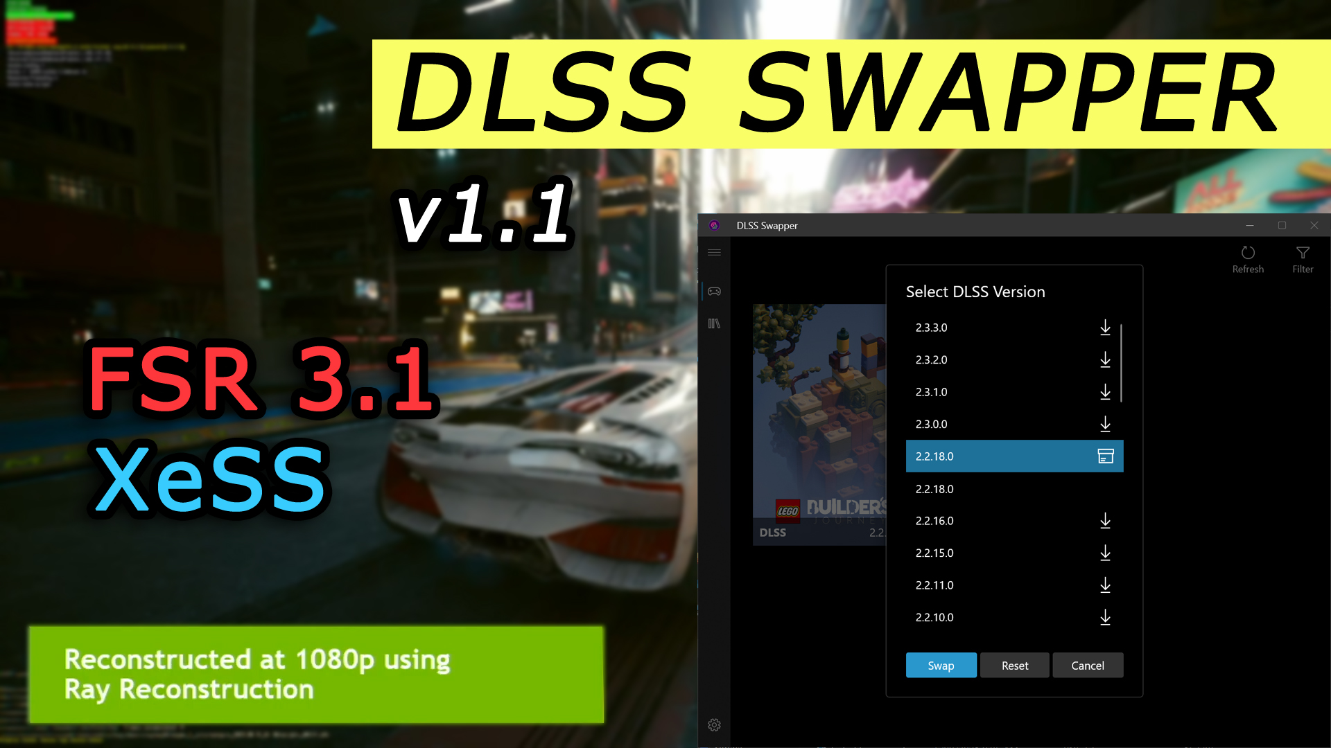 DLSS Swapper Gets A Huge Update: FSR 3.1 & XeSS Added Along With Tons of New Options 1