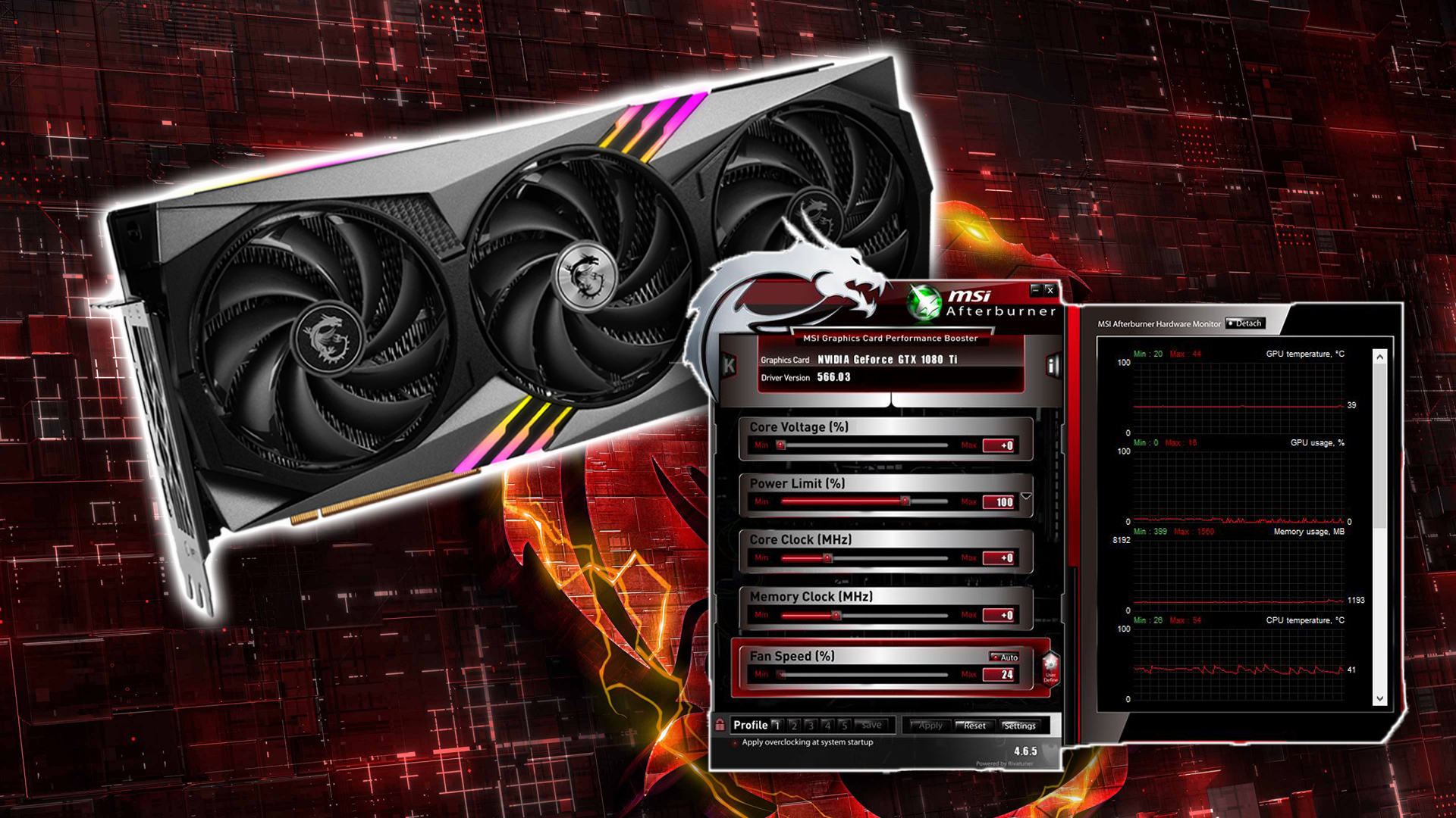 MSI Afterburner RTX 5080 triple fan control