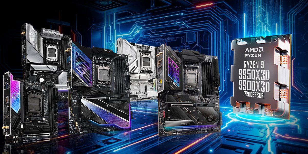 ASRock Announces Full Support For AMD Ryzen 9 9950X3D & 9900X3D 3D V-Cache CPUs On Its AM5 Motherboard Lineup 1