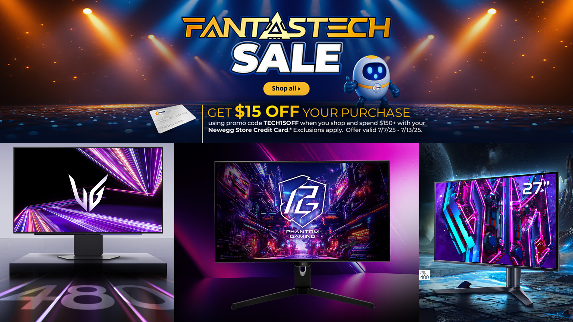 Newegg OLED monitor Deals