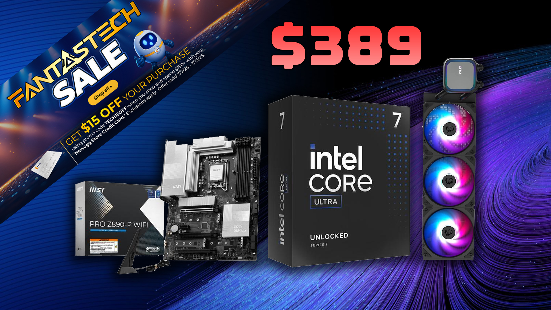 Core ultra 7 265K Z890 deal