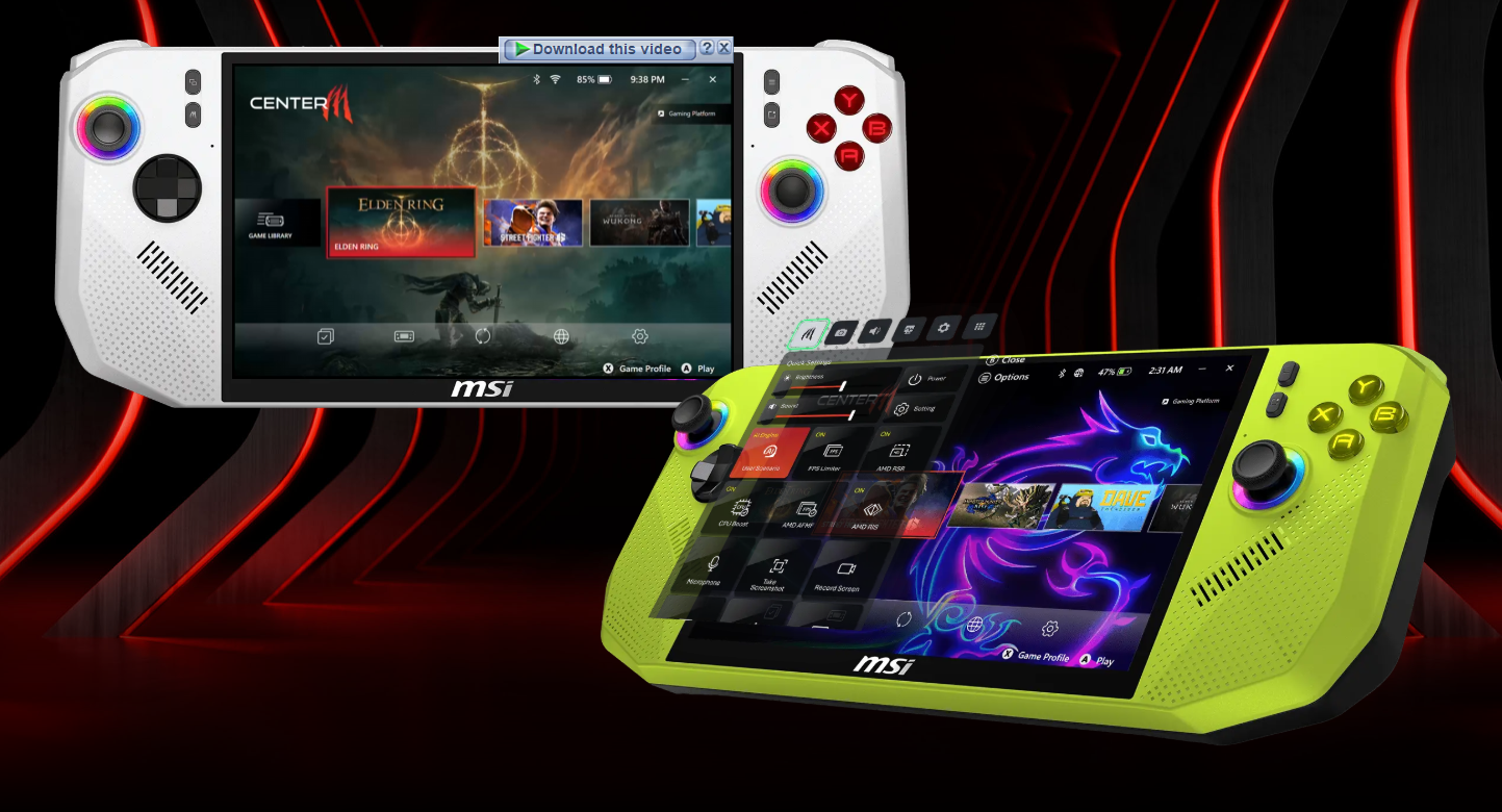 MSI Claw A8 / 8 AI+ Handhelds With Ryzen Z2 Extreme & Intel Lunar Lake Tested Against One Another; Better GPU Performance With Great 1% Lows on AMD at 17W 1