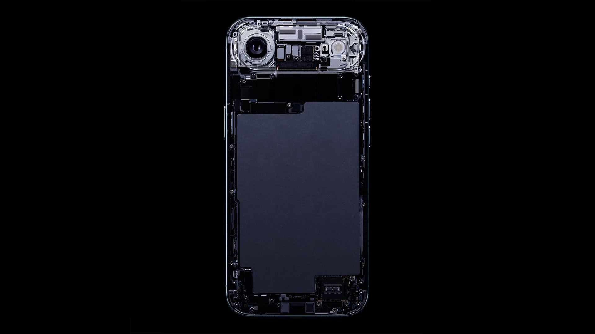 iPhone Air logic board arrangement