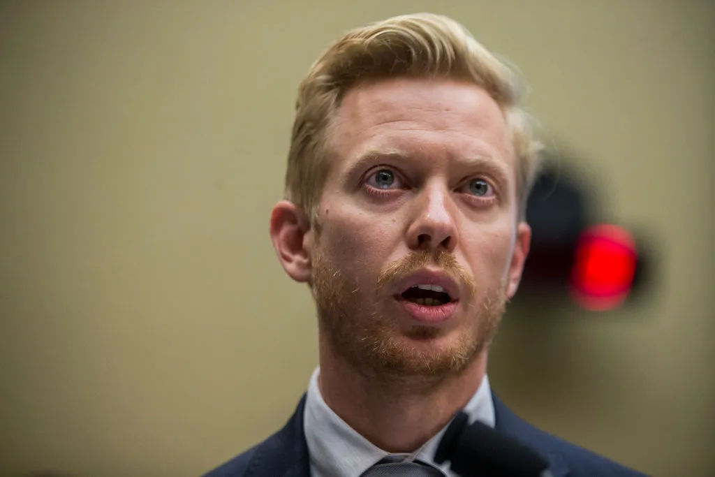 WASHINGTON, DC - OCTOBER 16: Reddit Inc. co-founder and CEO Steve Huffman speaks during a hearing with the House Communications and Technology and House Commerce Subcommittees on Capitol Hill on October 16, 2019 in Washington, DC. The hearing investigated measures to foster a healthier internet and protect consumers. (Photo by Zach Gibson/Getty Images)