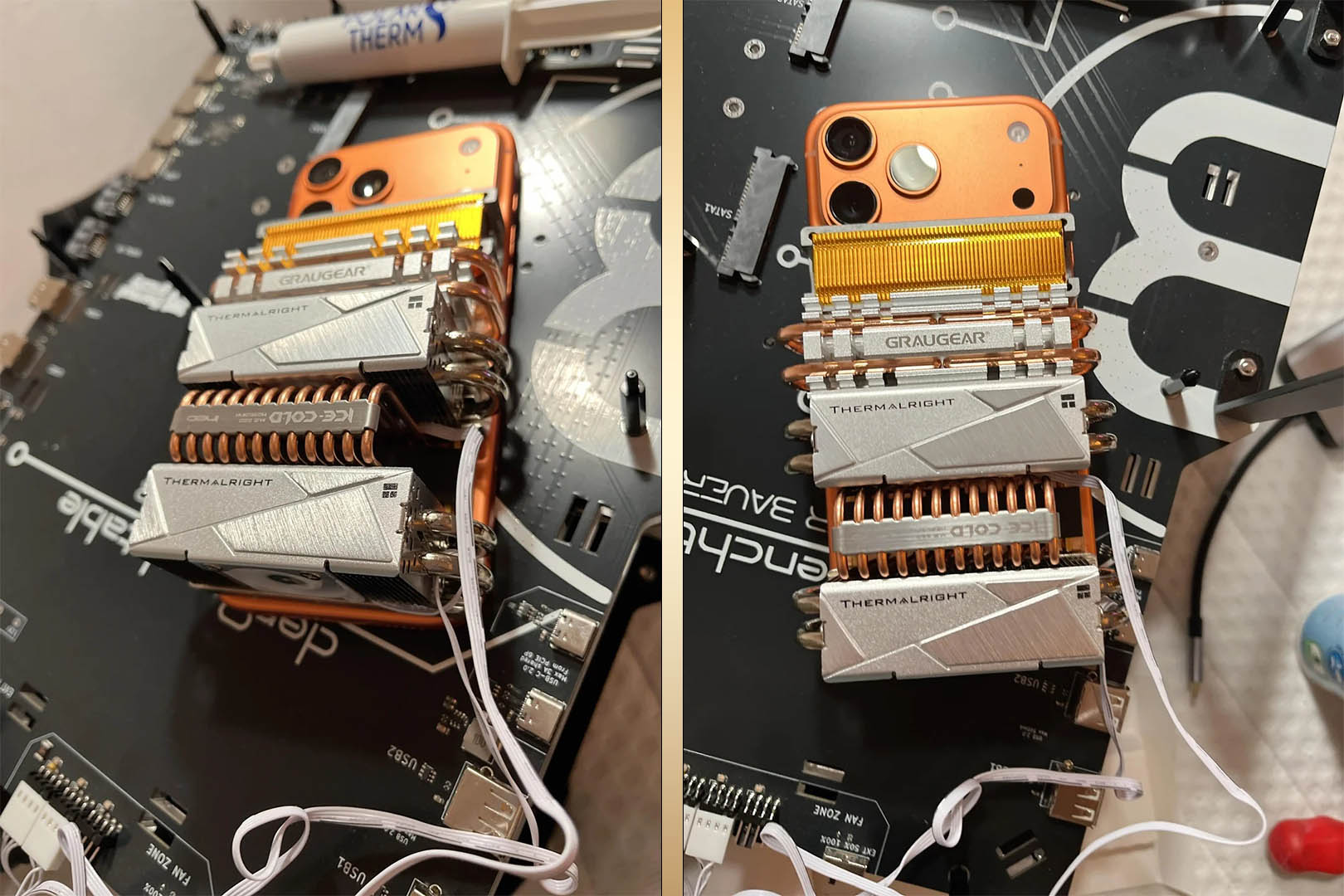iPhone 17 Pro Max cooled using an M.2 SSD cooler yields increased stability in 3DMark Steel Nomad Light Unlimited