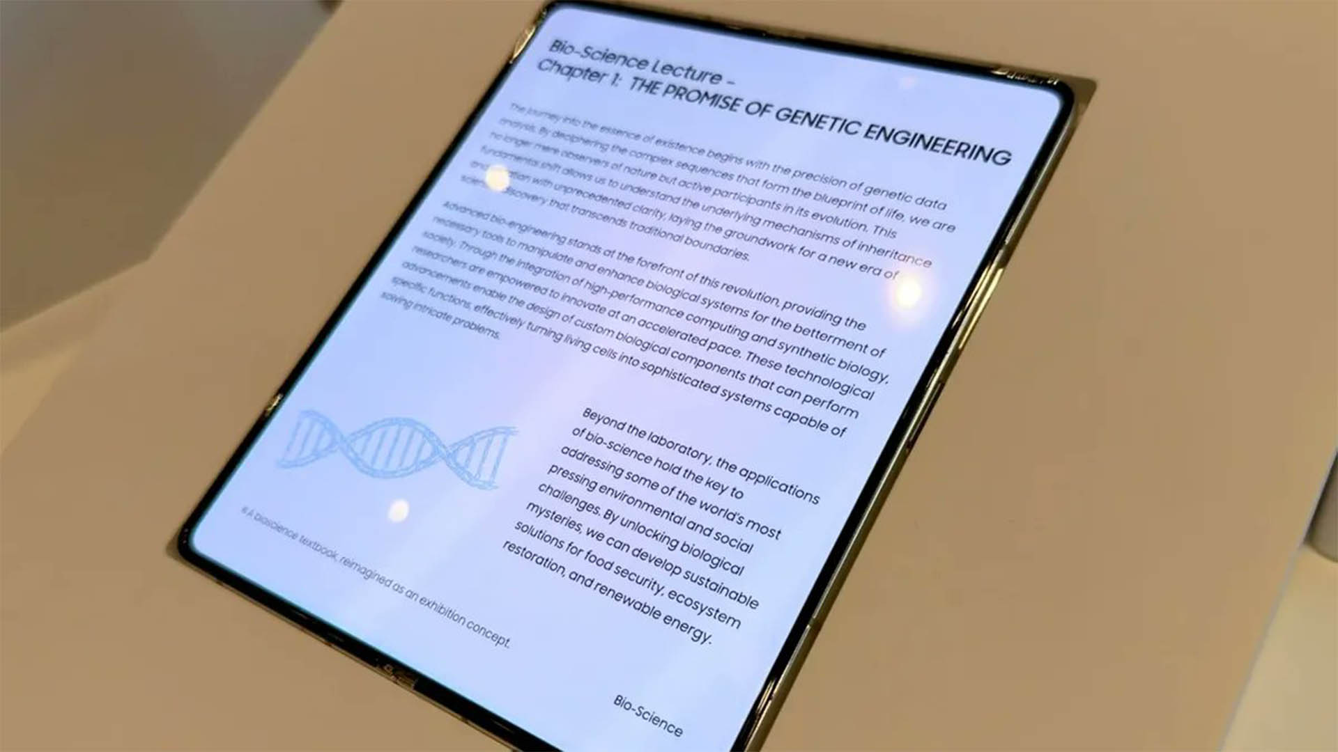 Samsung's crease-free display shown an CES 2026
