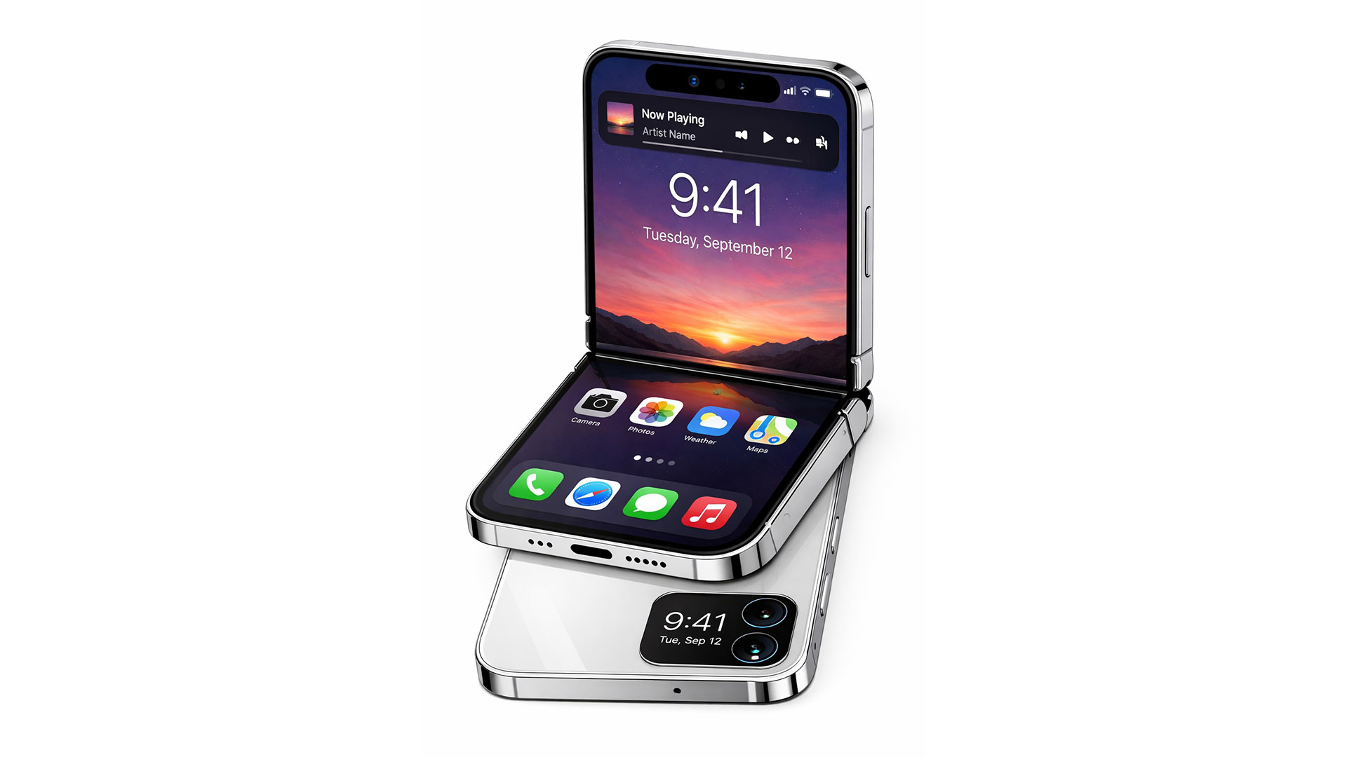 Apple exploring an iPhone Flip with a clamshell design