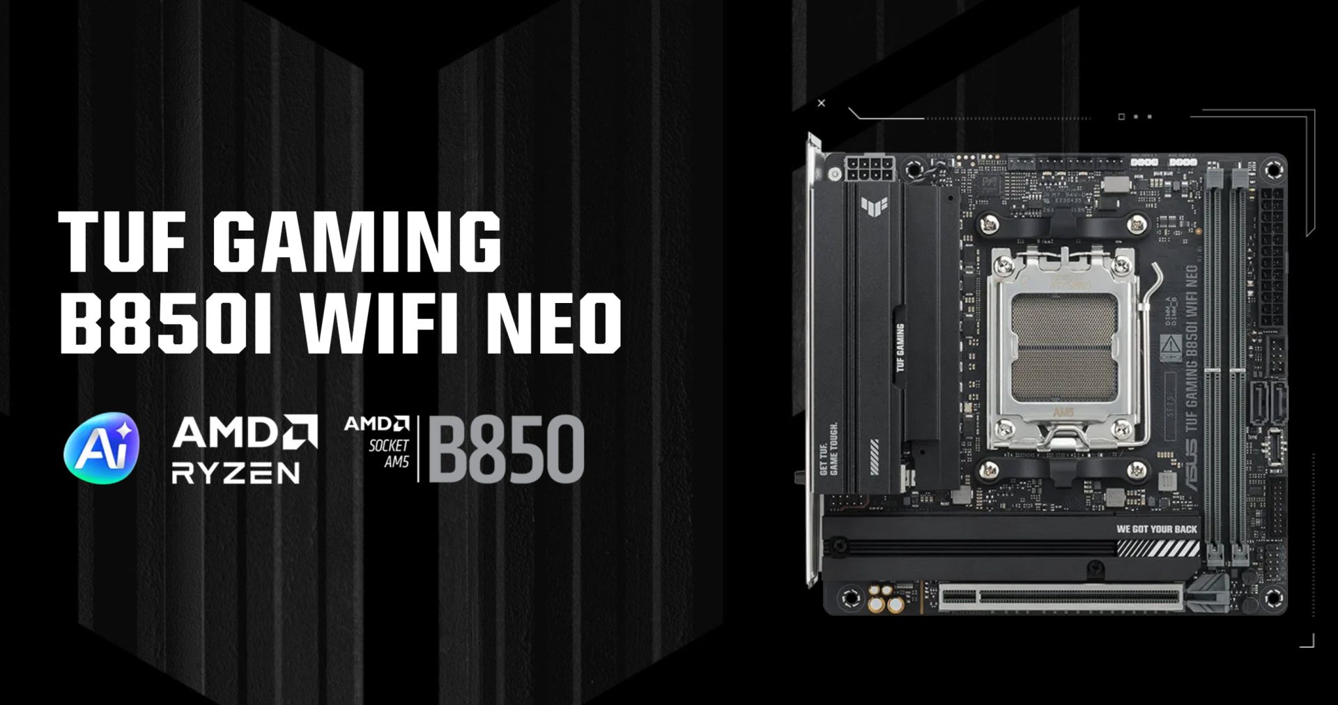 ASUS Launches Budget-Friendly "TUF Gaming B850I WIFI NEO" Mini-ITX AM5 Motherboard 1
