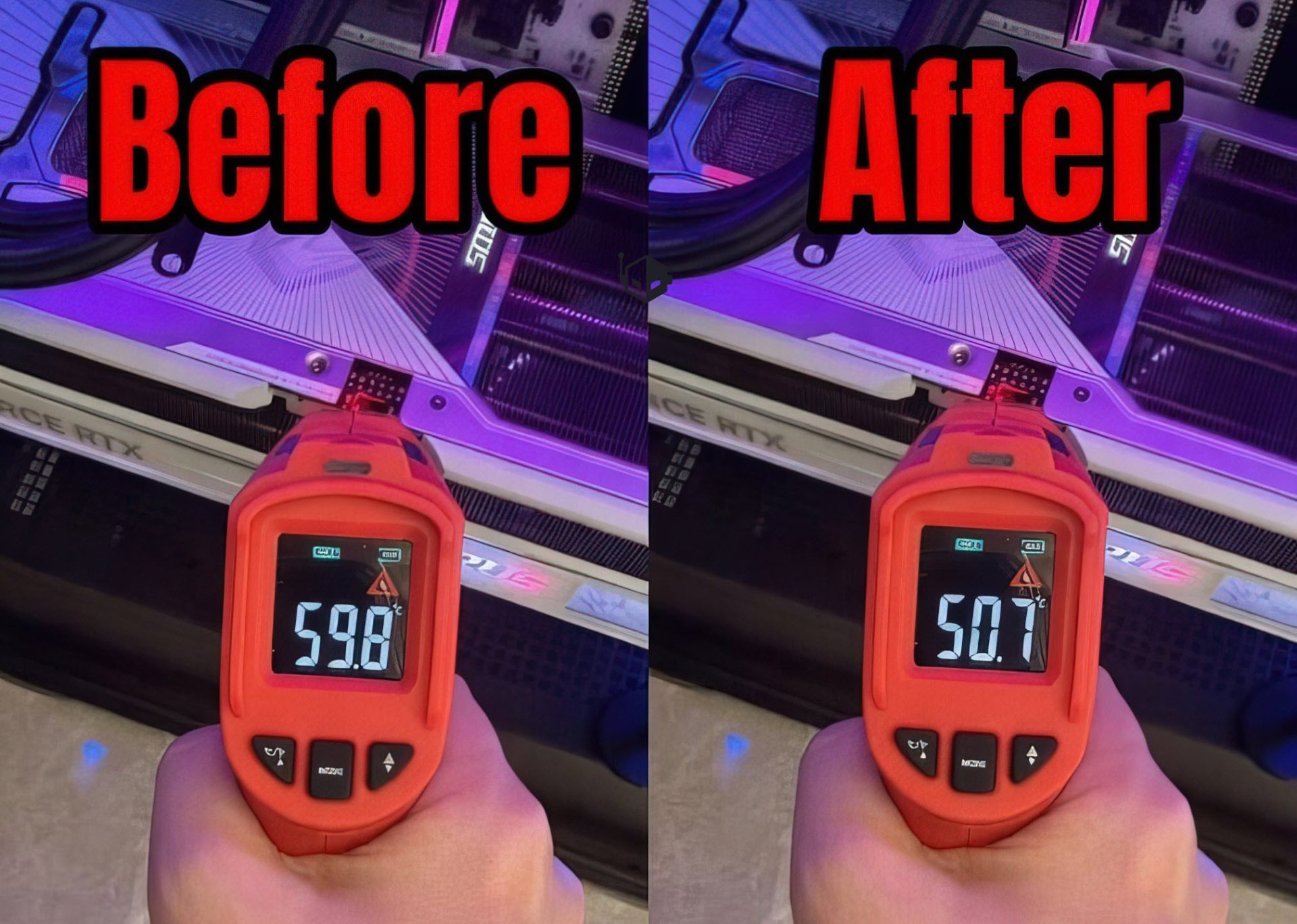 User Tests ASUS's ROG Equalizer 16-Pin Cable With RTX 5090, Reports 10C Drop In Temps & Lower Voltage Drop 1