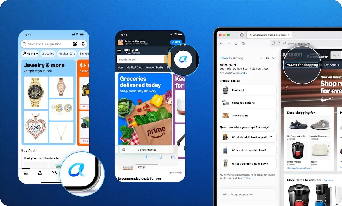 Amazon Brings Alexa+ AI Shopping Help Directly to Its Search Bar