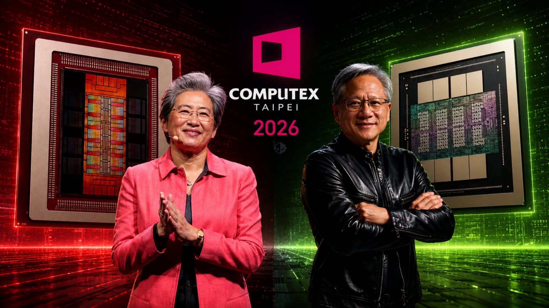 NVIDIA's Jensen Huang & AMD's Lisa Su Touch Down in Taipei as Computex Showdown Looms, Showcasing Next-Gen Technologies