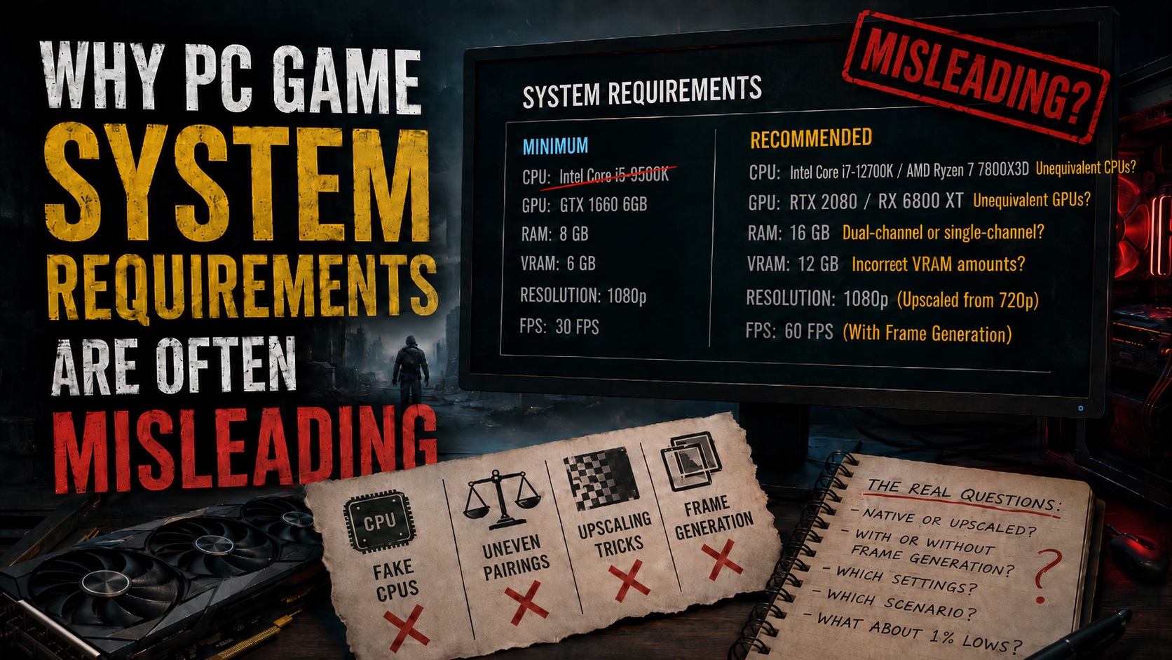 Why Your PC Can Run a Game Better—or Worse—Than the Specs Suggest
