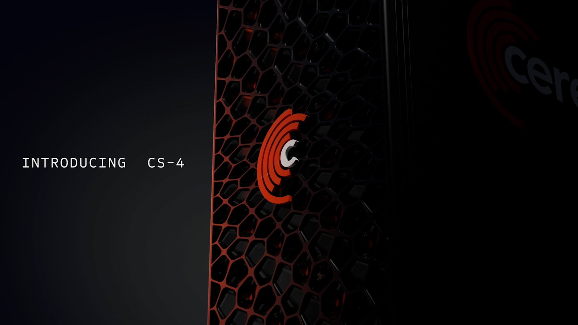 A close-up of a hexagonal-patterned front panel with a Ceres logo and the text 'Introducing CS-4' beside it.