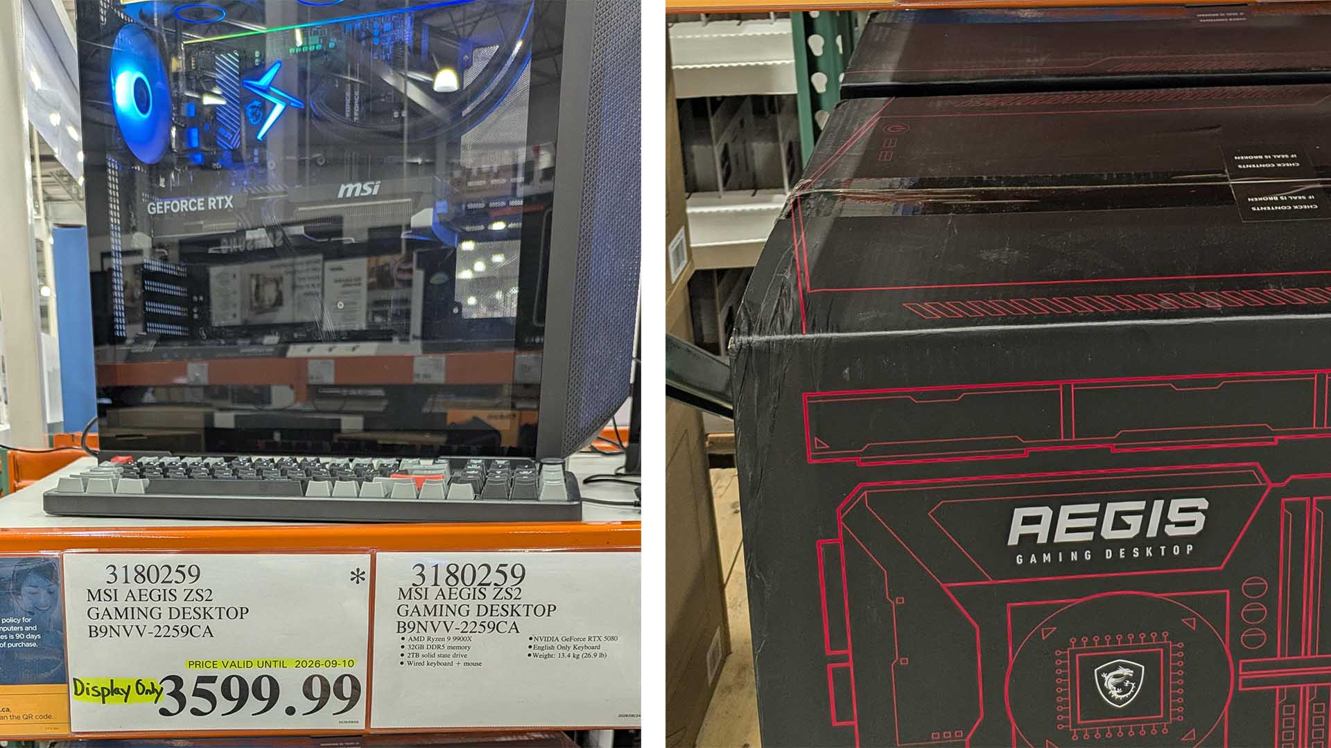 A Costco customer looking for toilet paper ending up buying an RTX 5080 gaming PC for $2,100