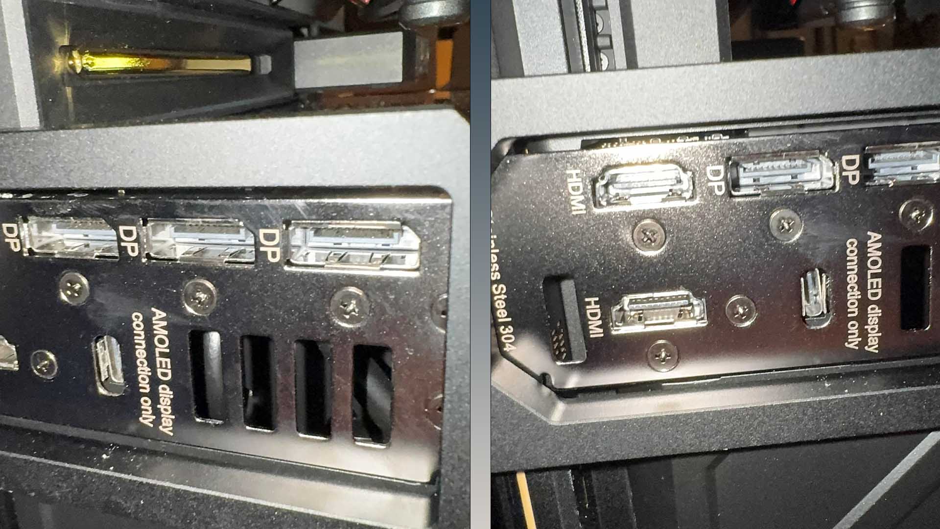 ROG Astral GeForce RTX 5090 Edition 20 customer says his GPU came with a recessed USB-C AMOLED port